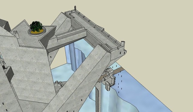 Castle Ice hanging pillars 3