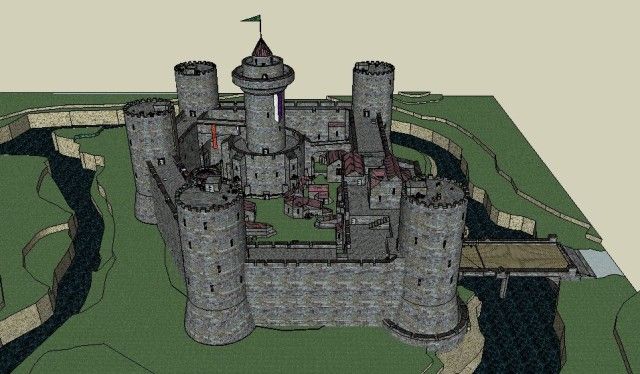 Norman castle east view