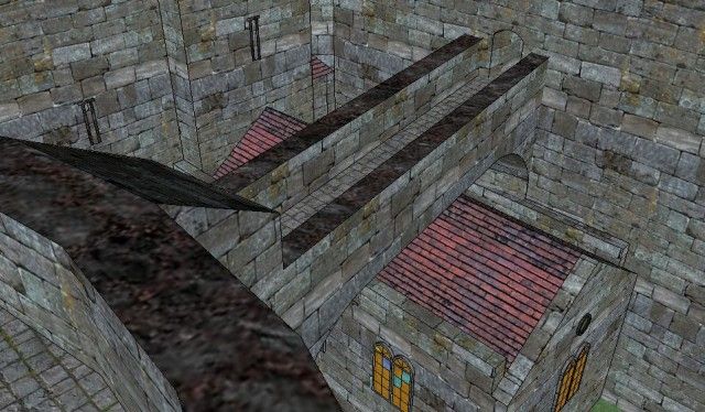 Norman church flying buttress