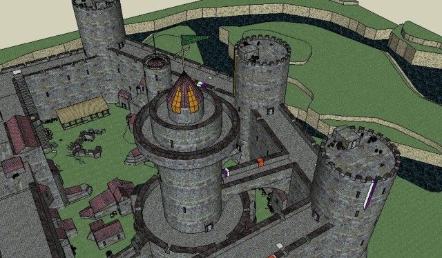 Norman castle keep view 2