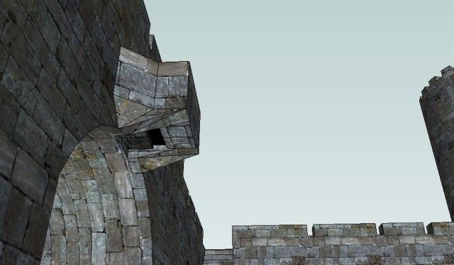 Norman castle murder hole