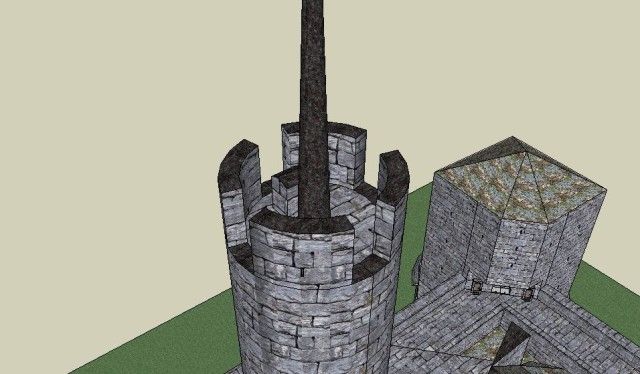 Castle keep tower