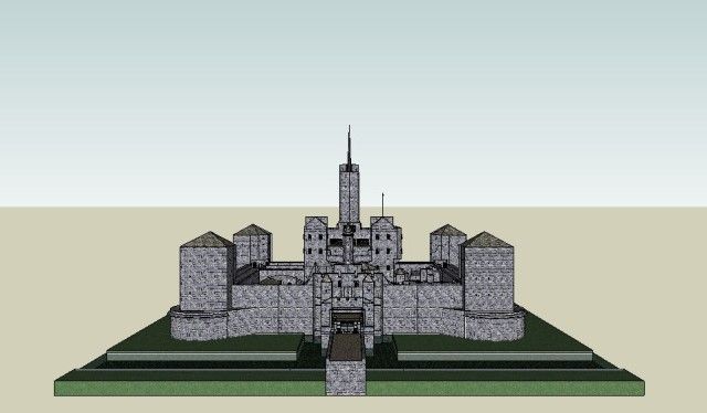 Teuton castle north view