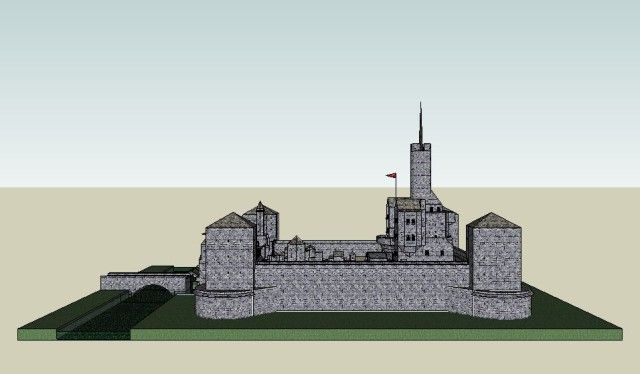 Teuton castle west view