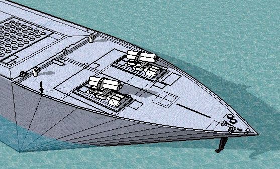 DD 71 bow torpedo launchers