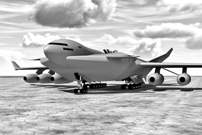 Dramatic, front view