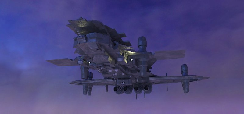 Night, strobes, front view