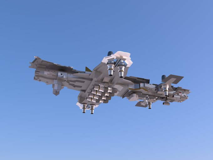 Bottom shot, long distance