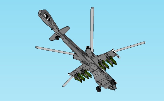 Helicopter bottom iso