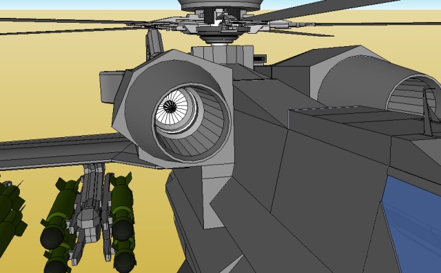 Helicopter engine intakes 1