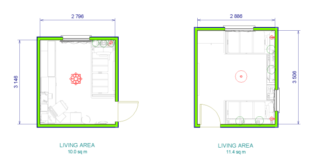 Rooms plans