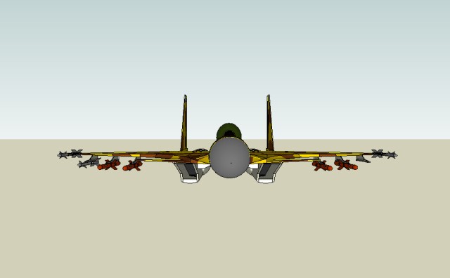Plane 2 front view