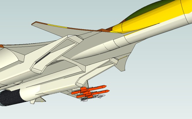 Plane 2 intakes and canards
