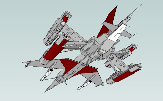 Spacecraft 1 left rear bottom