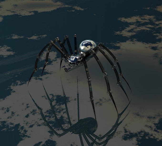 Mirrored reflection, top left iso