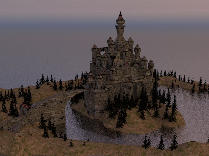 Bird's view, evening