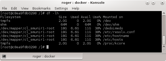 Mount point inside the container