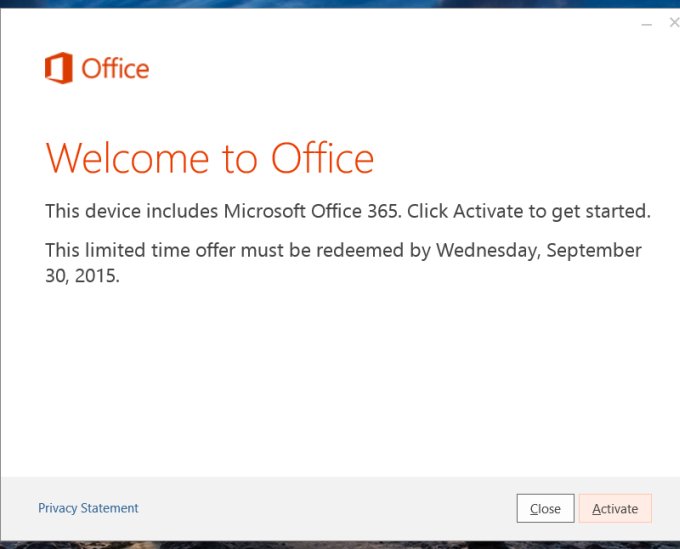 Activate Office 365