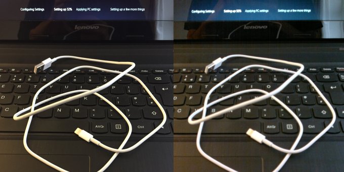 Side by side camera comparison 3