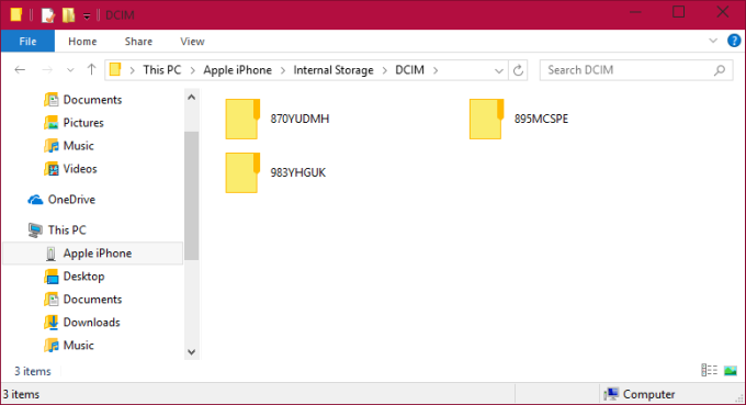 Access through Windows