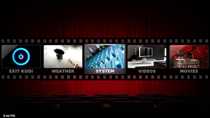 Main screen with a new skin