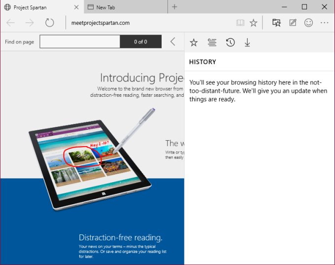 Some features not yet implemented