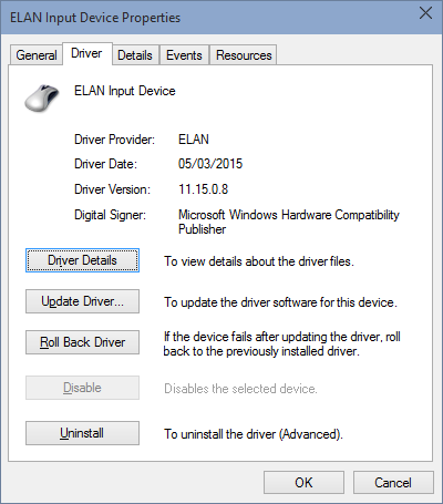 ELAN driver, limited