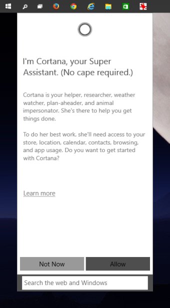 Cortana, allow