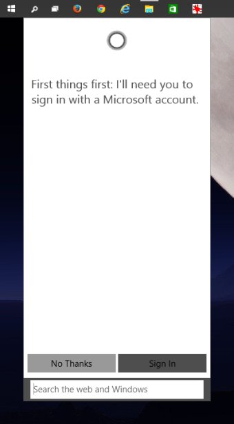 Cortana, sign in