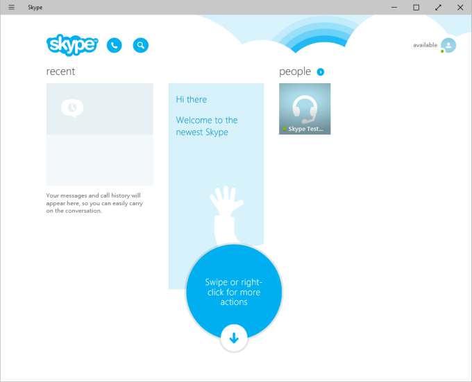 Skype works but stupid
