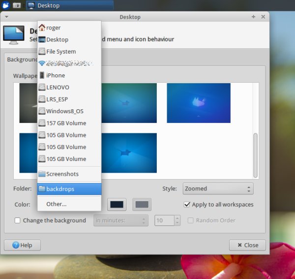 Wallpaper management