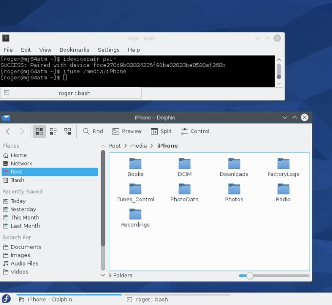 Working, device paired and in use