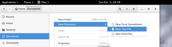 New file action available now