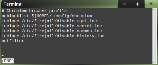 Chromium profile