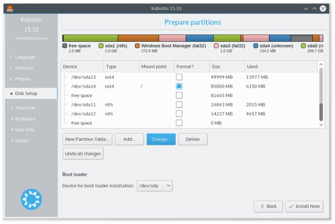 Installer wizard, no OS names or labels