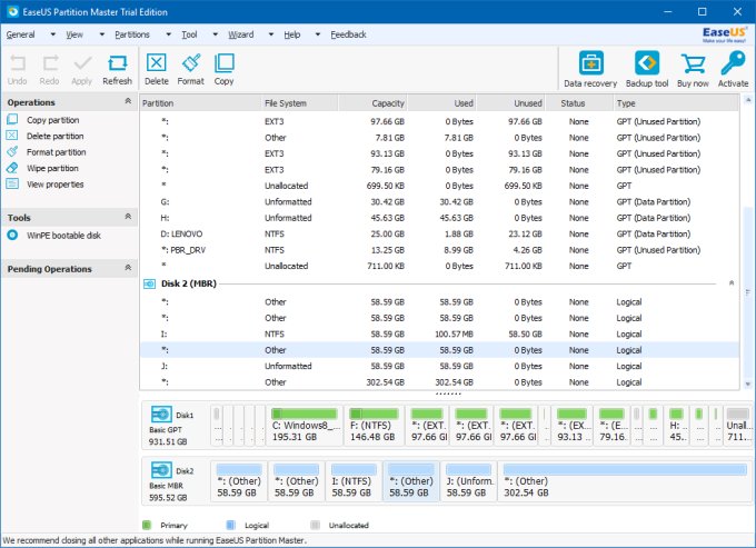 Other filesystem types