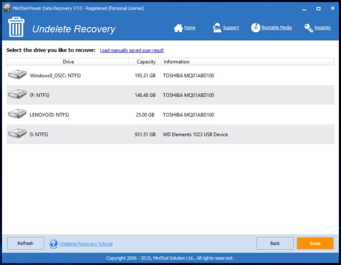 Recover deleted files