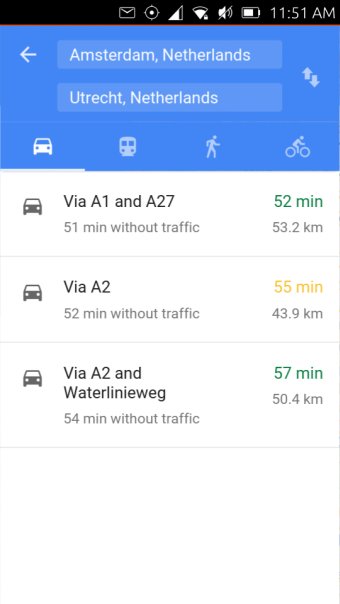 Google navigation