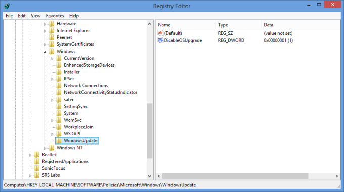 Registry key