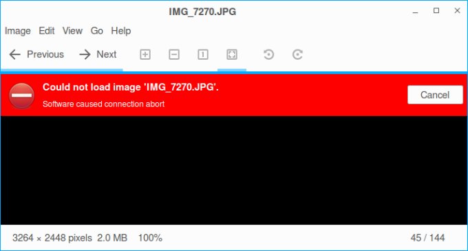 Could not load images from Samba shares
