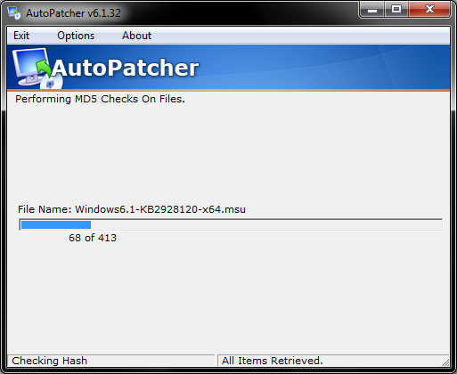 Second update is fast, only deltas pulled
