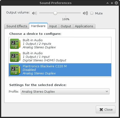 Headset disabled, why