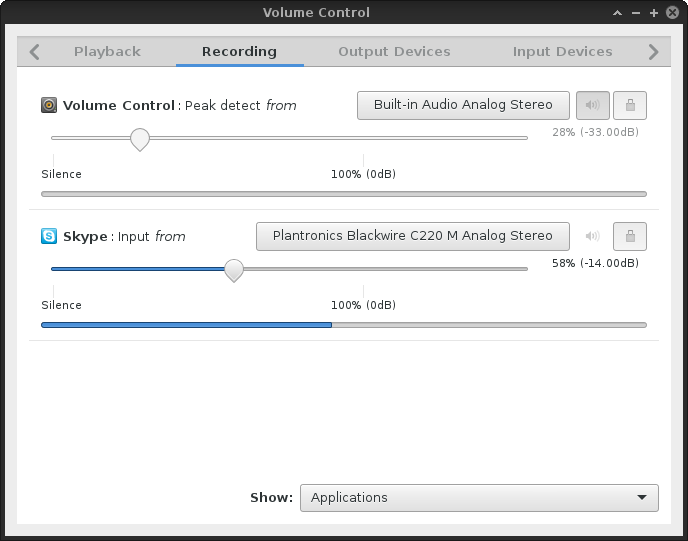 PulseAudio, correct setting