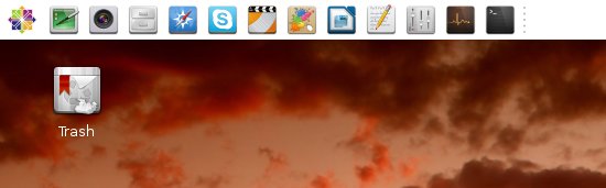 Transparent icon text