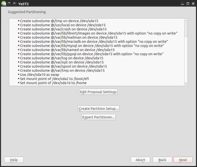 Partitioning, nice and safe defaults