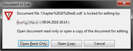 Locked by, open copy