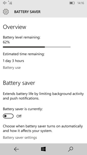 Battery life
