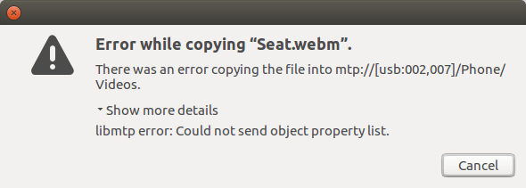 Cannot copy WebM files