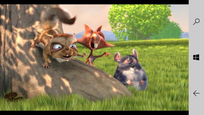 Menu interfering with landscape playback