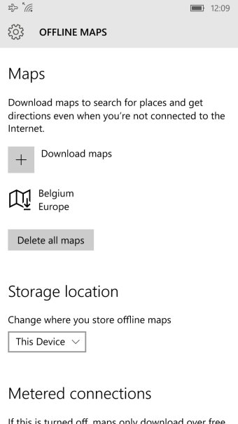 Windows Maps, maps are shared